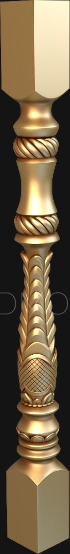 Balusters (BL_0002) 3D model for CNC machine