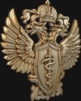 Coat of arms (GR_0007) 3D model for CNC machine