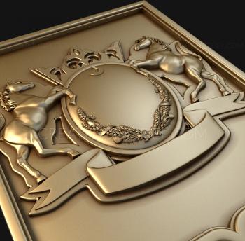 Coat of arms (GR_0012) 3D model for CNC machine