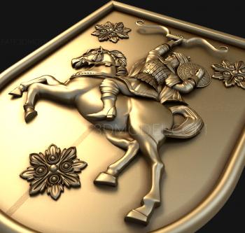 Coat of arms (GR_0029) 3D model for CNC machine