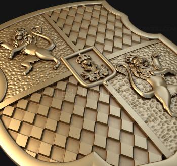 Coat of arms (GR_0033) 3D model for CNC machine