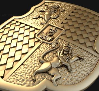 Coat of arms (GR_0033) 3D model for CNC machine