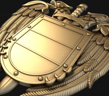 Coat of arms (GR_0034) 3D model for CNC machine