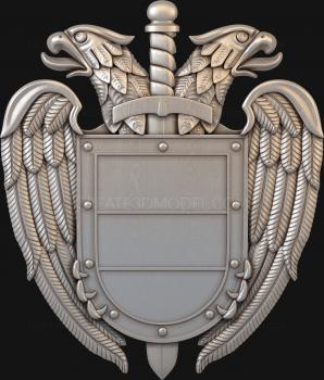 Coat of arms (GR_0034) 3D model for CNC machine