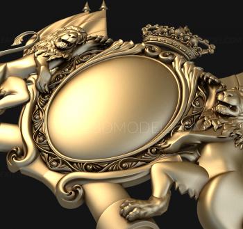 Coat of arms (GR_0035) 3D model for CNC machine