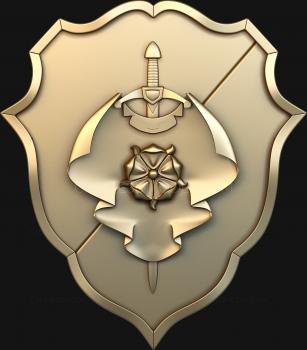 Coat of arms (GR_0037) 3D model for CNC machine