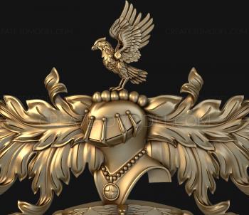 Coat of arms (GR_0044) 3D model for CNC machine