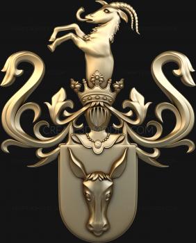 Coat of arms (GR_0058) 3D model for CNC machine