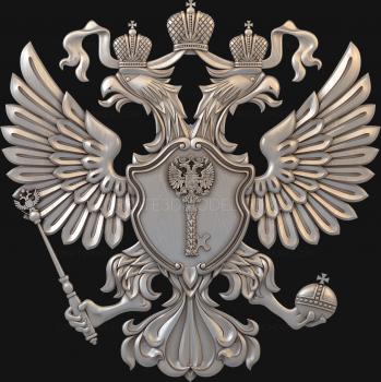 Coat of arms (GR_0062) 3D model for CNC machine