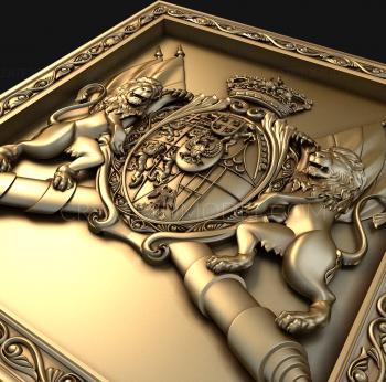 Coat of arms (GR_0063) 3D model for CNC machine