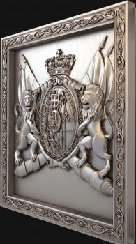 Coat of arms (GR_0063) 3D model for CNC machine