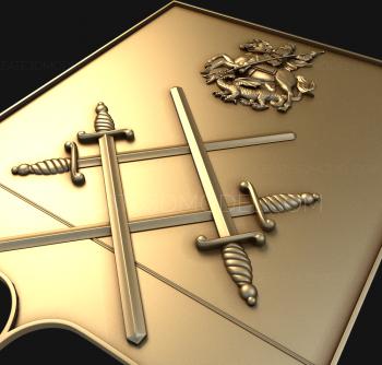 Coat of arms (GR_0070) 3D model for CNC machine