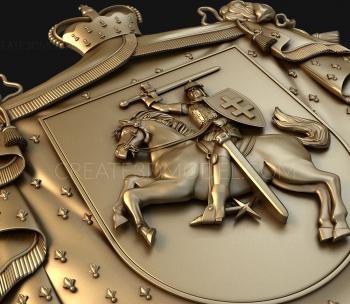 Coat of arms (GR_0073) 3D model for CNC machine