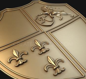 Coat of arms (GR_0080) 3D model for CNC machine