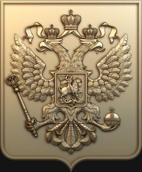 Coat of arms (GR_0108) 3D model for CNC machine