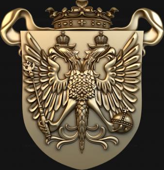 Coat of arms (GR_0113) 3D model for CNC machine