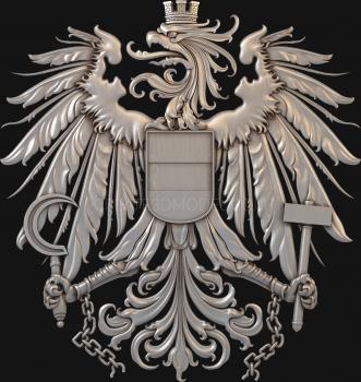 Coat of arms (GR_0154) 3D model for CNC machine