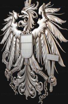 Coat of arms (GR_0154) 3D model for CNC machine