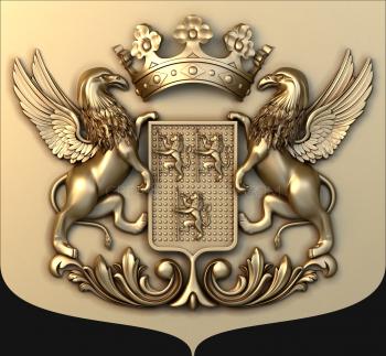 Coat of arms (GR_0181) 3D model for CNC machine