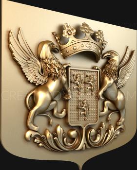 Coat of arms (GR_0181) 3D model for CNC machine