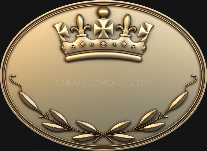 Coat of arms (GR_0189) 3D model for CNC machine