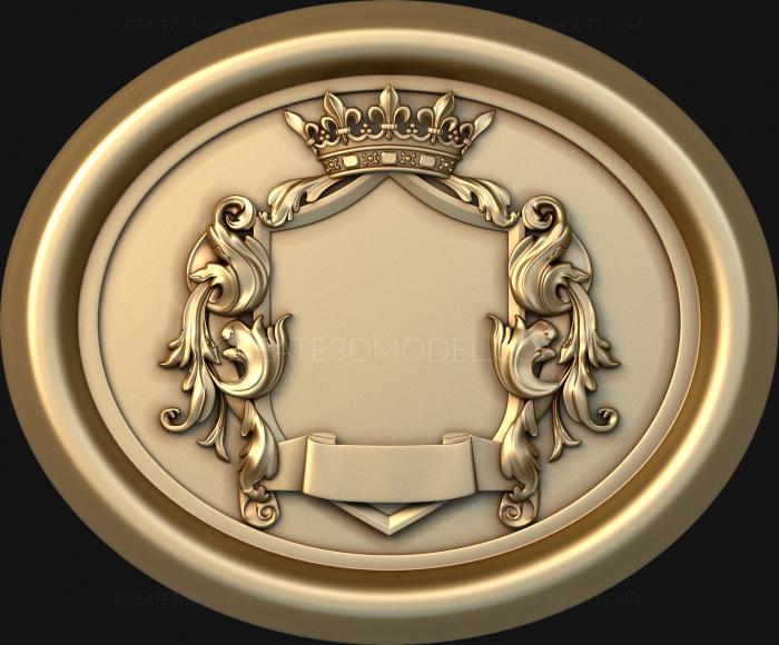 Coat of arms (GR_0194-1) 3D model for CNC machine