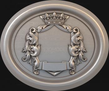 Coat of arms (GR_0194-1) 3D model for CNC machine
