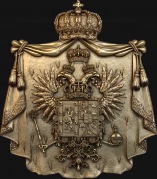 Coat of arms (GR_0196) 3D model for CNC machine