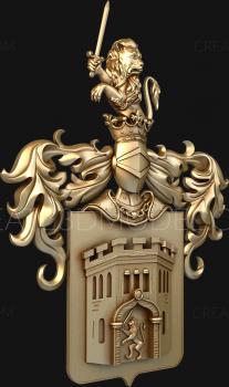Coat of arms (GR_0215) 3D model for CNC machine