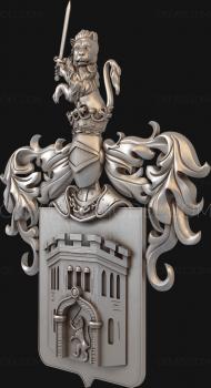 Coat of arms (GR_0215) 3D model for CNC machine