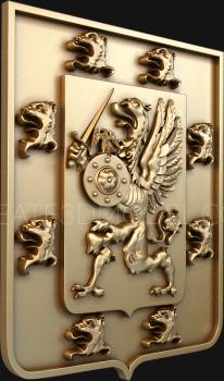 Coat of arms (GR_0217) 3D model for CNC machine