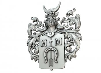 Coat of arms (GR_0232) 3D model for CNC machine