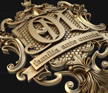 Coat of arms (GR_0251) 3D model for CNC machine