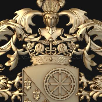 Coat of arms (GR_0268) 3D model for CNC machine
