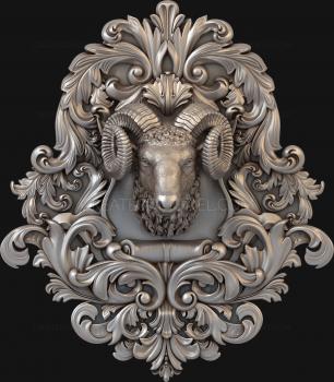 Coat of arms (GR_0302) 3D model for CNC machine
