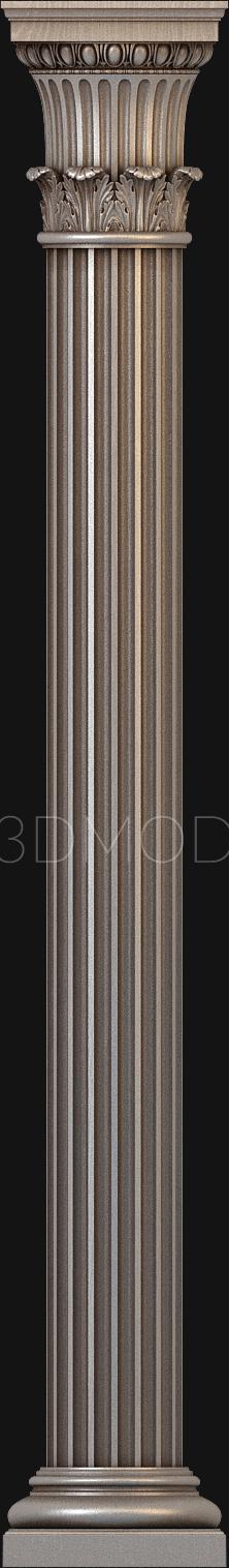 Columns (KL_0057-9) 3D model for CNC machine