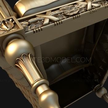 Armchairs (KRL_0079) 3D model for CNC machine