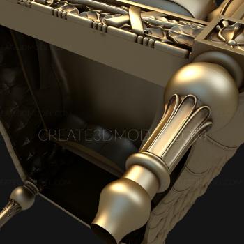 Armchairs (KRL_0079) 3D model for CNC machine