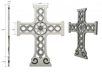 Crosses (KRS_0098) 3D model for CNC machine