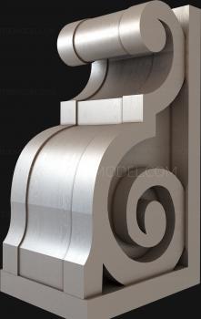Corbels (KR_0542) 3D model for CNC machine