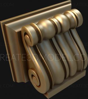 Corbels (KR_0634) 3D model for CNC machine