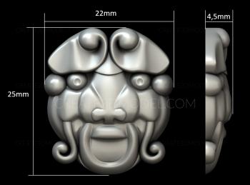 Mask (MS_0113) 3D model for CNC machine