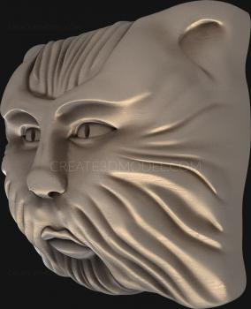 Mask (MS_0116) 3D model for CNC machine