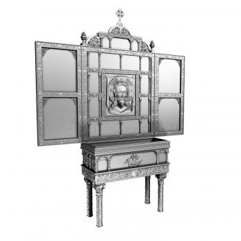 Church furniture (MBC_0007) 3D model for CNC machine