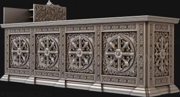 نموذج ثلاثي الأبعاد لآلة CNC أثاث الكنيسة 