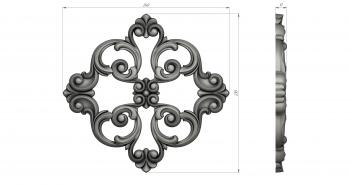 Symmetrycal onlays (NKS_1138) 3D model for CNC machine