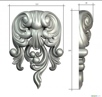 Symmetrycal onlays (NKS_1179) 3D model for CNC machine