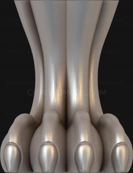 Legs (NJ_0302) 3D model for CNC machine