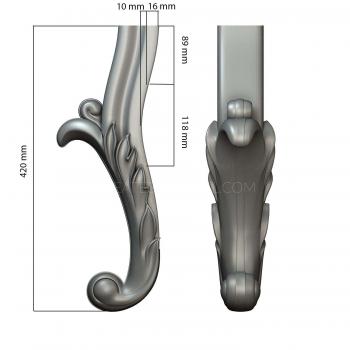 Legs (NJ_0435) 3D model for CNC machine