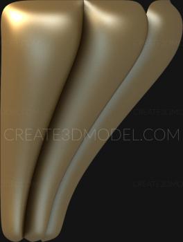 Legs (NJ_0508) 3D model for CNC machine